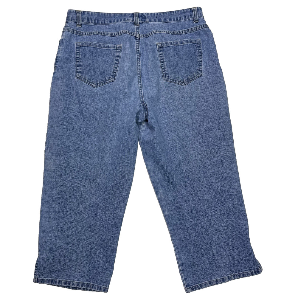 Vtg Cherokee Women's Cropped Denim Jeans | Bundle Lot Of 3 | Size 12 | y2k 90s - Picture 7 of 12